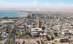 Vista panorámica de Arica, Chile